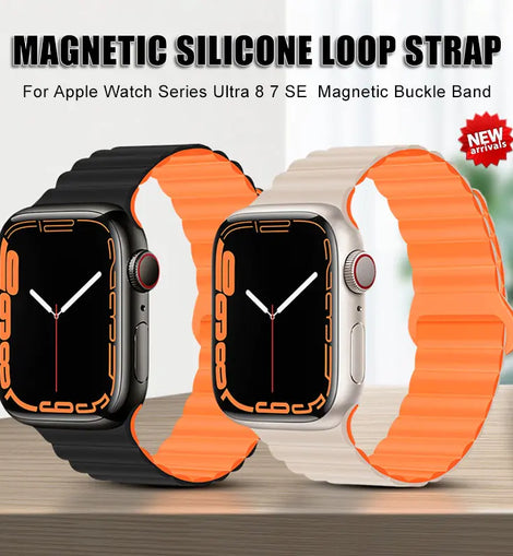 Silicone Strap Band Magnetic Bracelet