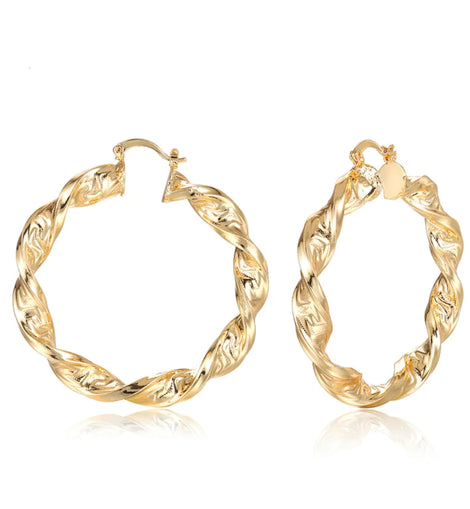 Punk Chic: Great Wall Hoop Earrings