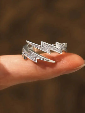 Adjustable Golden Zircon Female Wedding Ring