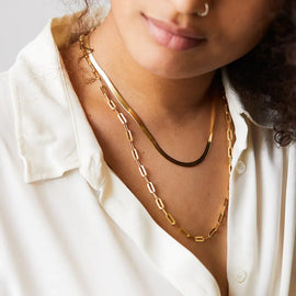 Paperclip Link Chain Necklace